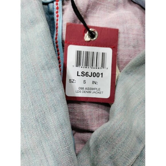 Parasuco Western Y2K Denim Blazer Jacket M Steampunk Prairie Cowboy - Picture 7 of 12